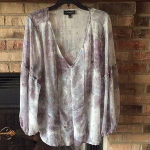 3 for $15! Sheer v-neck Lane Bryant blouse 18/20W